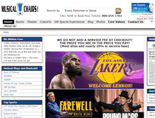 Tablet Screenshot of musicalchairstickets.com